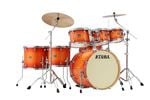 Tama Superstar Classic 7Pc Shell Kit Tangerine Lacquer Burst Front View